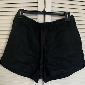 J. Crew Black Linen Shorts
